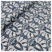 Baumwollsatin Paisley in blau und hellblau