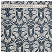 Baumwollsatin Paisley in blau und hellblau
