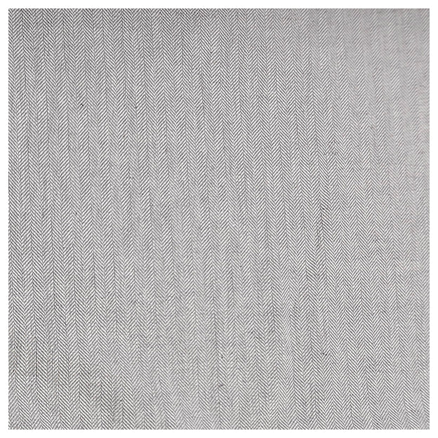 Leinen Fischgrät grau