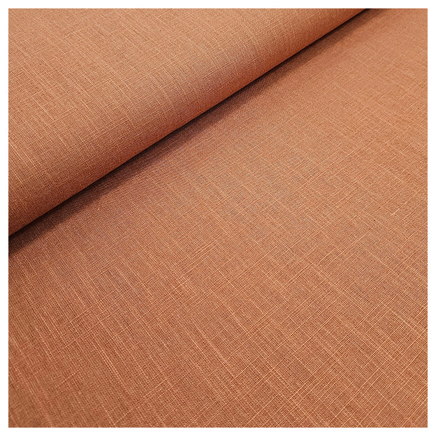 Leinen uni cognac