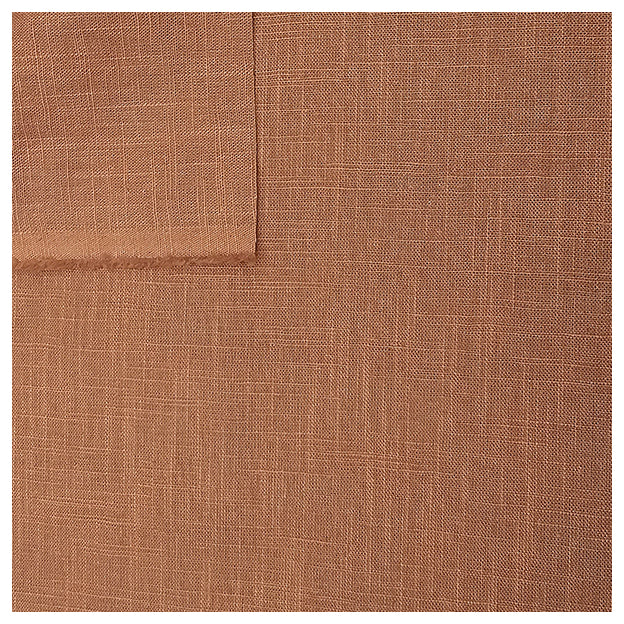 Leinen uni cognac