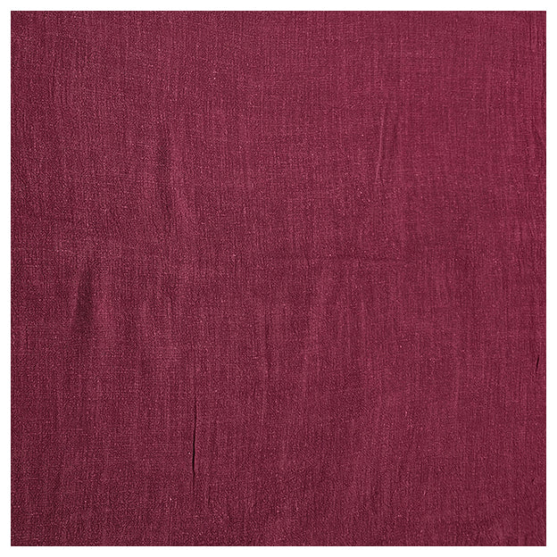 Leinen Viskose uni weinrot