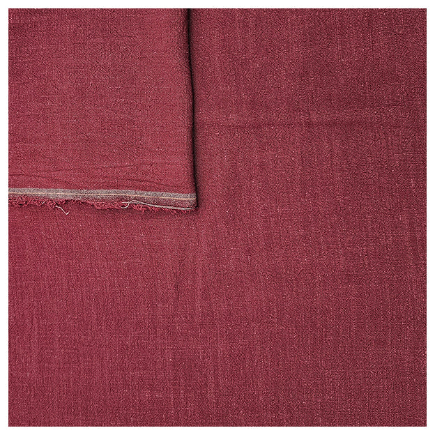 Leinen Viskose uni weinrot