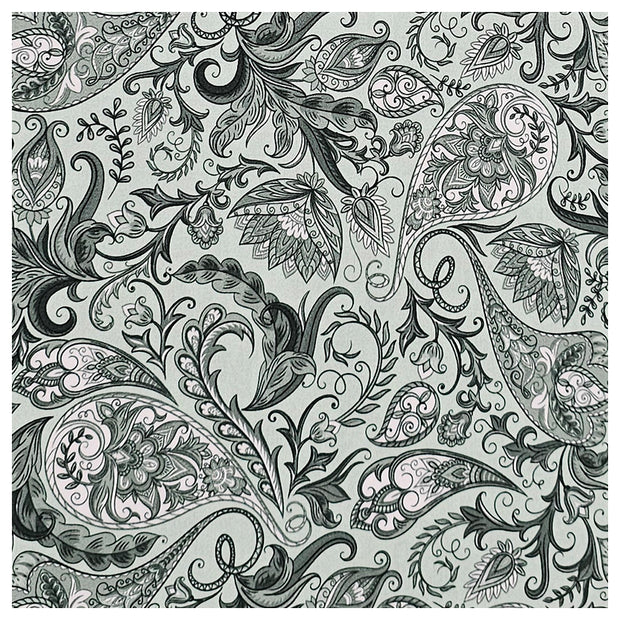 Baumwollsatin Paisley salbei