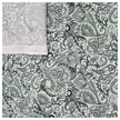 Baumwollsatin Paisley salbei