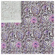 Baumwollsatin Paisley mit Blumen beere