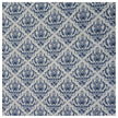 Baumwollsatin Ornamente blau