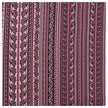 Baumwollsatin Paisley mit Streifen bordeaux und altrosa
