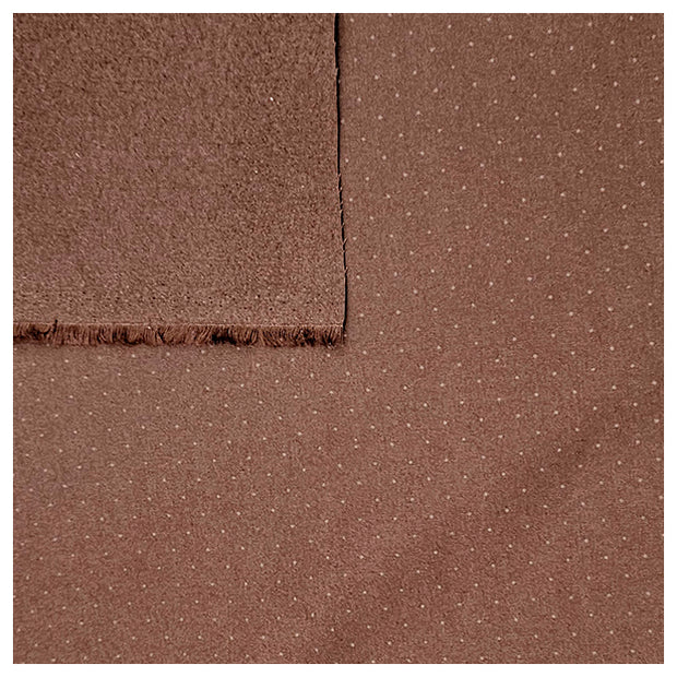 Baumwolle Tupfen braun und weiß