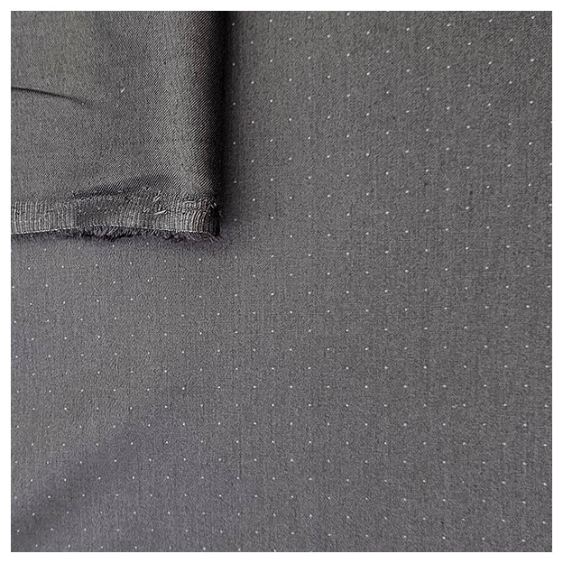 Baumwollsatin Tupfen anthrazit