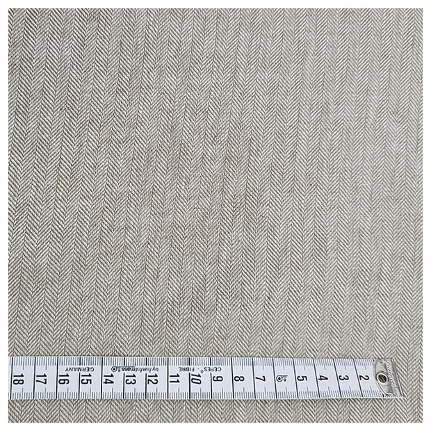 Leinen Fischgrät grün