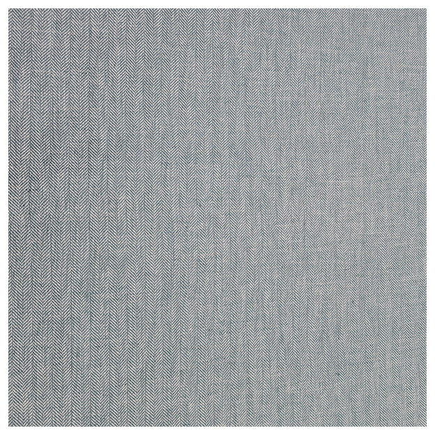 Leinen Fischgrät blaugrün