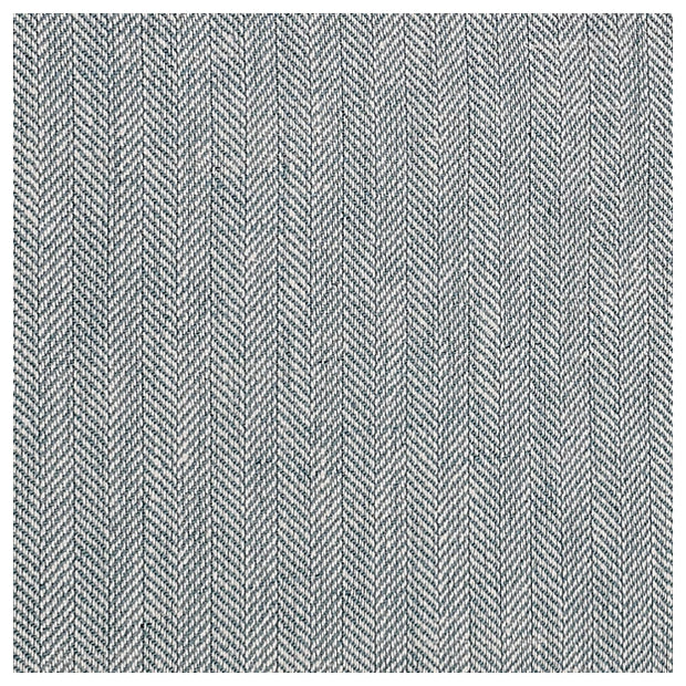 Leinen Fischgrät blaugrün