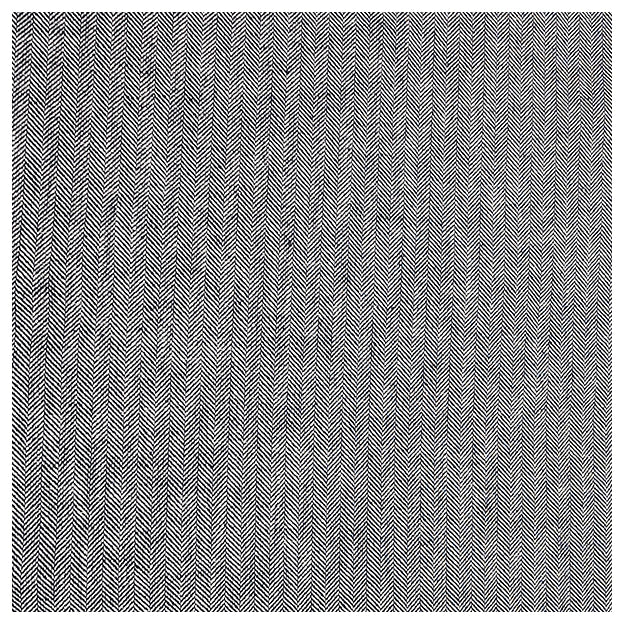 Leinen Fischgrät blau