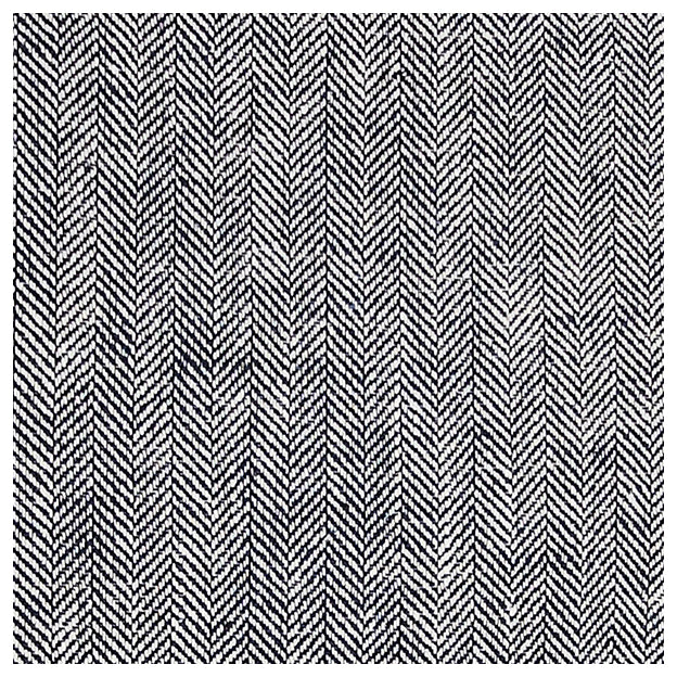 Leinen Fischgrät blau