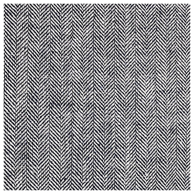 Leinen Fischgrät blau