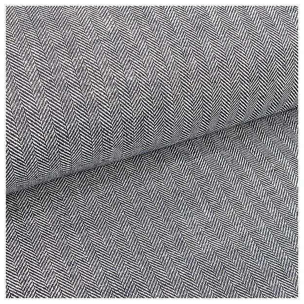 Leinen Fischgrät blau