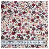 Rippjersey Digital Blumen bordeaux