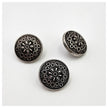 Metallknopf feines durchbrochenes Motiv mit Öse 18mm