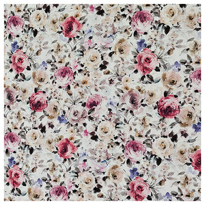 Baumwoll-Popelin Digital Rosen Pastell