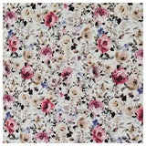 Baumwoll-Popelin Digital Rosen Pastell