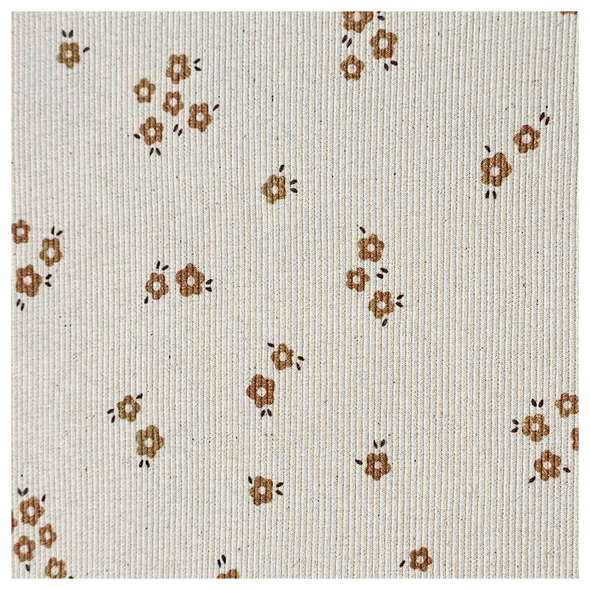 Rippjersey Blumen Bio