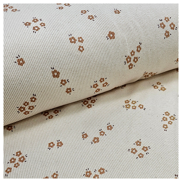 Rippjersey Blumen Bio