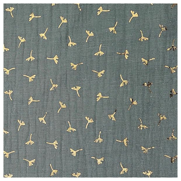 Musselin Baumwolle Pusteblume lindgrün