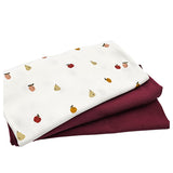 Jersey Stoffpaket Rippjersey Obst und uni mit Bündchen