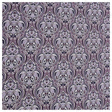Baumwollsatin Siena Ornamente violett und lila