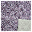 Baumwollsatin Siena Ornamente violett und lila