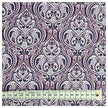 Baumwollsatin Siena Ornamente violett und lila