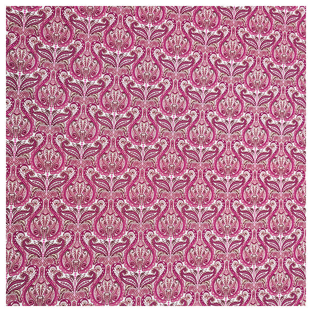 Baumwollsatin Siena Ornamente fuchsia