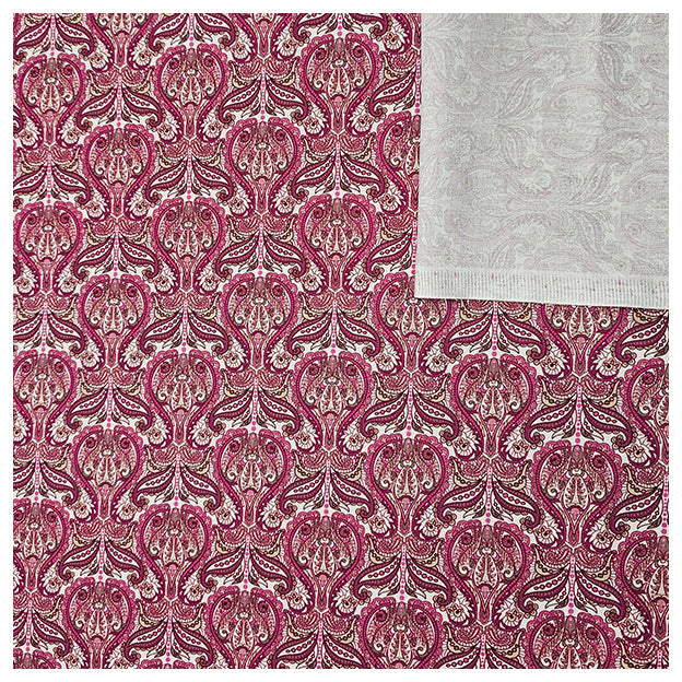 Baumwollsatin Siena Ornamente fuchsia