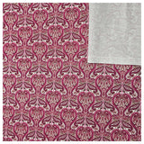 Baumwollsatin Siena Ornamente fuchsia