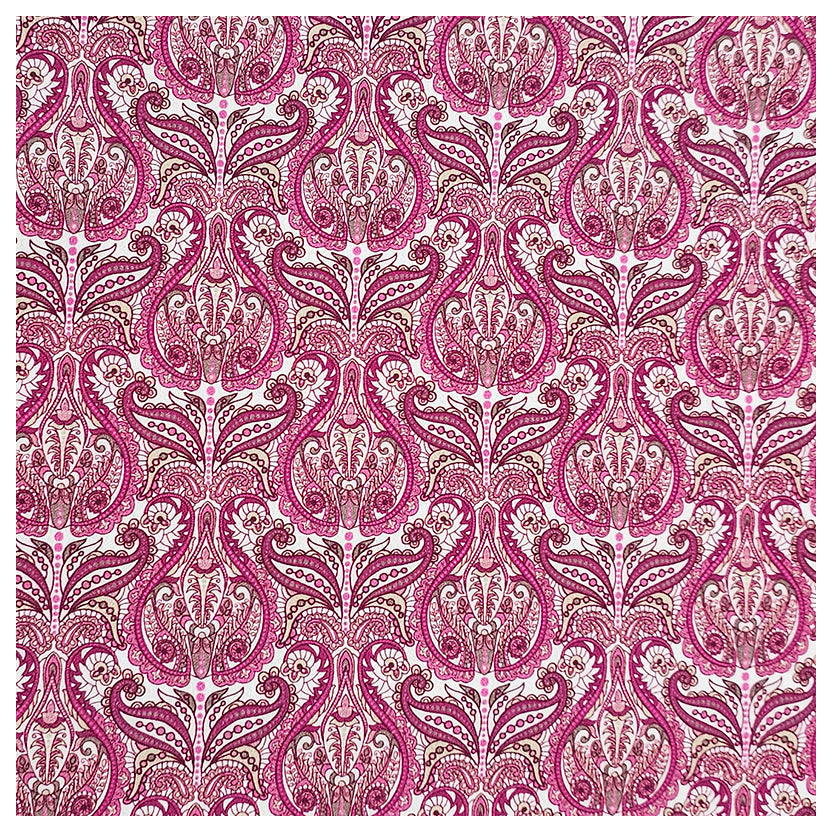 Baumwollsatin Siena Ornamente fuchsia