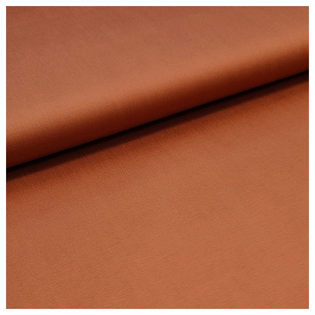 Baumwolle Satin uni fein orange