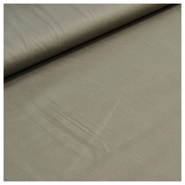 Baumwolle Satin uni fein moosgrün