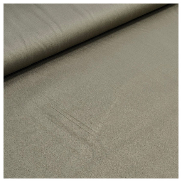 Baumwolle Satin uni fein moosgrün