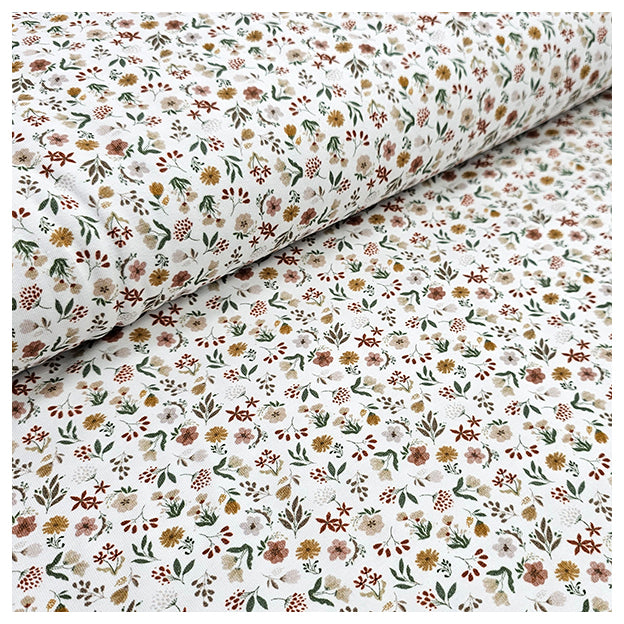 Jersey Mille Fleur weiß