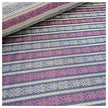 Jacquard Streifen in violett, grau, und navy