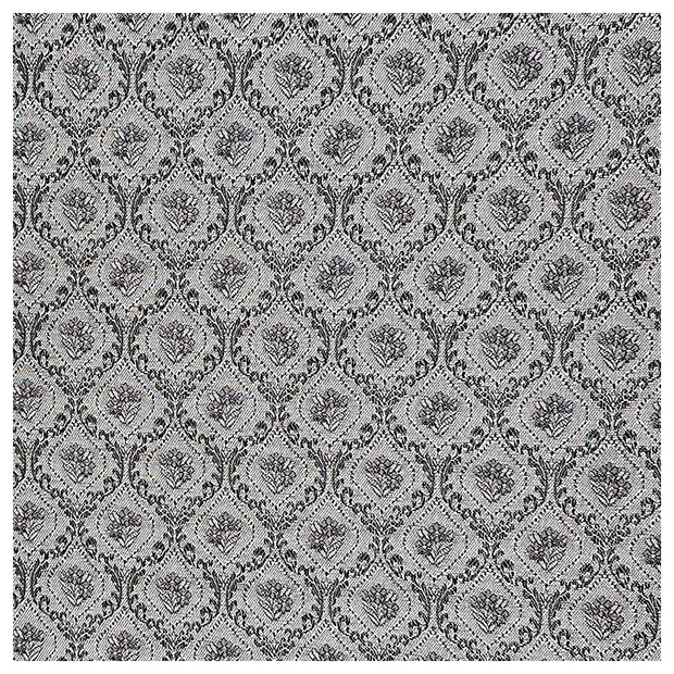 Jacquard Ornamente grau und dunkelgrau