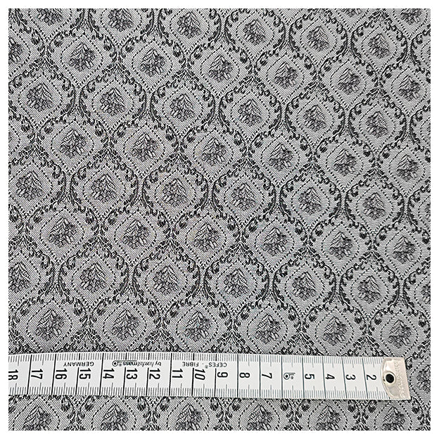 Jacquard Ornamente grau und dunkelgrau