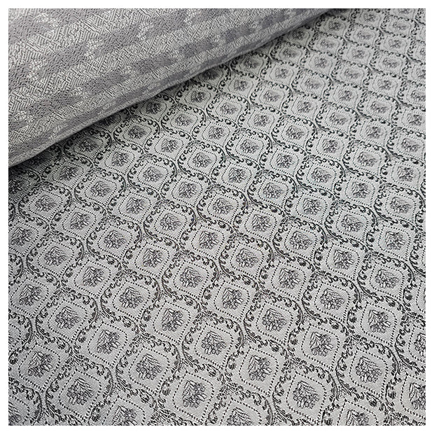 Jacquard Ornamente grau und dunkelgrau