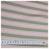 Jacquard Streifen in rosa, weiß und olive