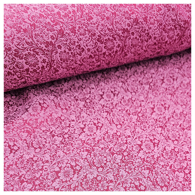 Jacquard Floral fuchsia