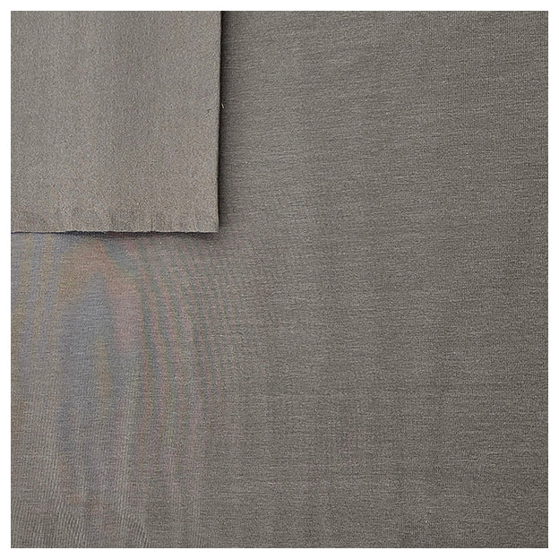 Baumwolljersey uni taupe grau