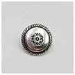 Metallknöpfe mit Blumenmotiv mit Rand 15mm