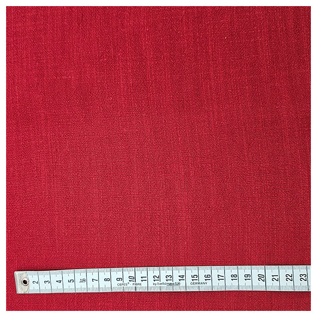 Leinen Viskose uni dunkelrot