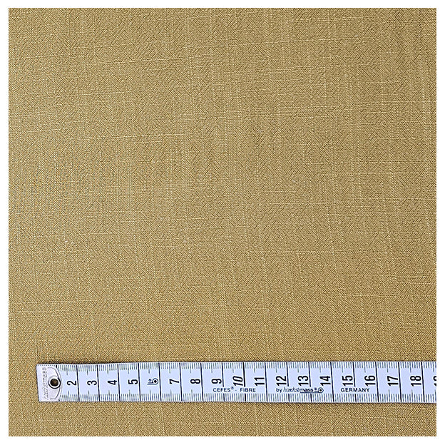 Leinen Viskose uni ocker